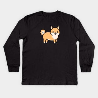 Shiba Inu Kids Long Sleeve T-Shirt